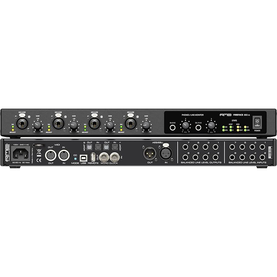 Amazon.com: Fireface 802 FS AE 60-Channel 192 kHz USB Audio